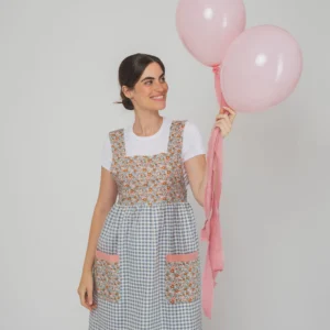Bata Maestra sin Mangas Mimosa Rosa