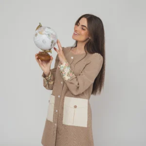 Bata Maestra con Mangas Achilea