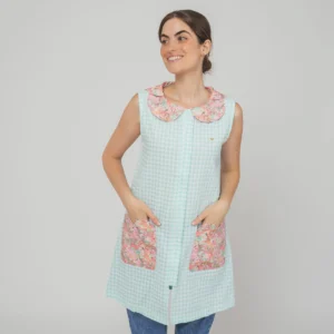 Bata Maestra sin Mangas Ahelí Turquesa
