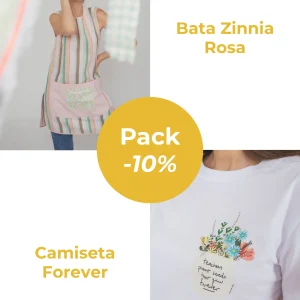Bata Zinnia rosa + Camiseta Forever