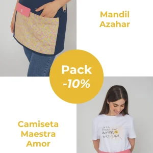 Pack Mandil Azahar + Camiseta Maestra Amor