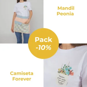 Pack Mandil Peonia + Camiseta Forever
