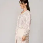 Bata con Mangas Camelia beige - Imagen 3
