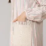 Bata con Mangas Camelia beige - Imagen 4
